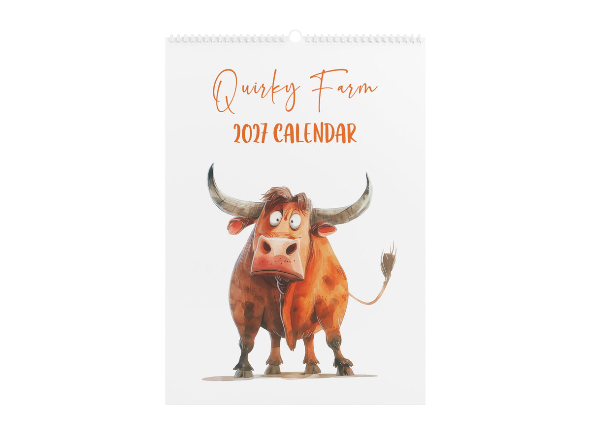 2027 Watercolour Wall Calendar – Handcrafted Monthly Planner