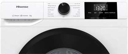 Hisense WF1G7021BW Freestanding Washing Machine 7kg - 1200 RPM, 15 Programs, White
