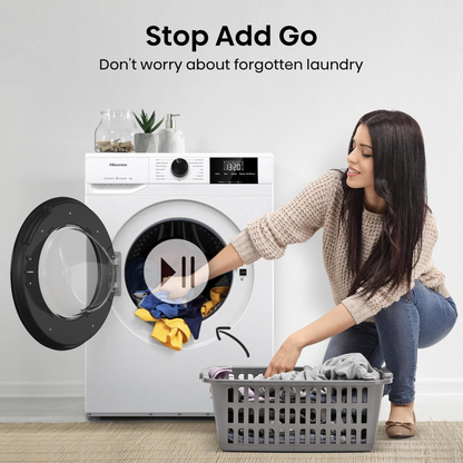 Hisense WF1G7021BW Freestanding Washing Machine 7kg - 1200 RPM, 15 Programs, White